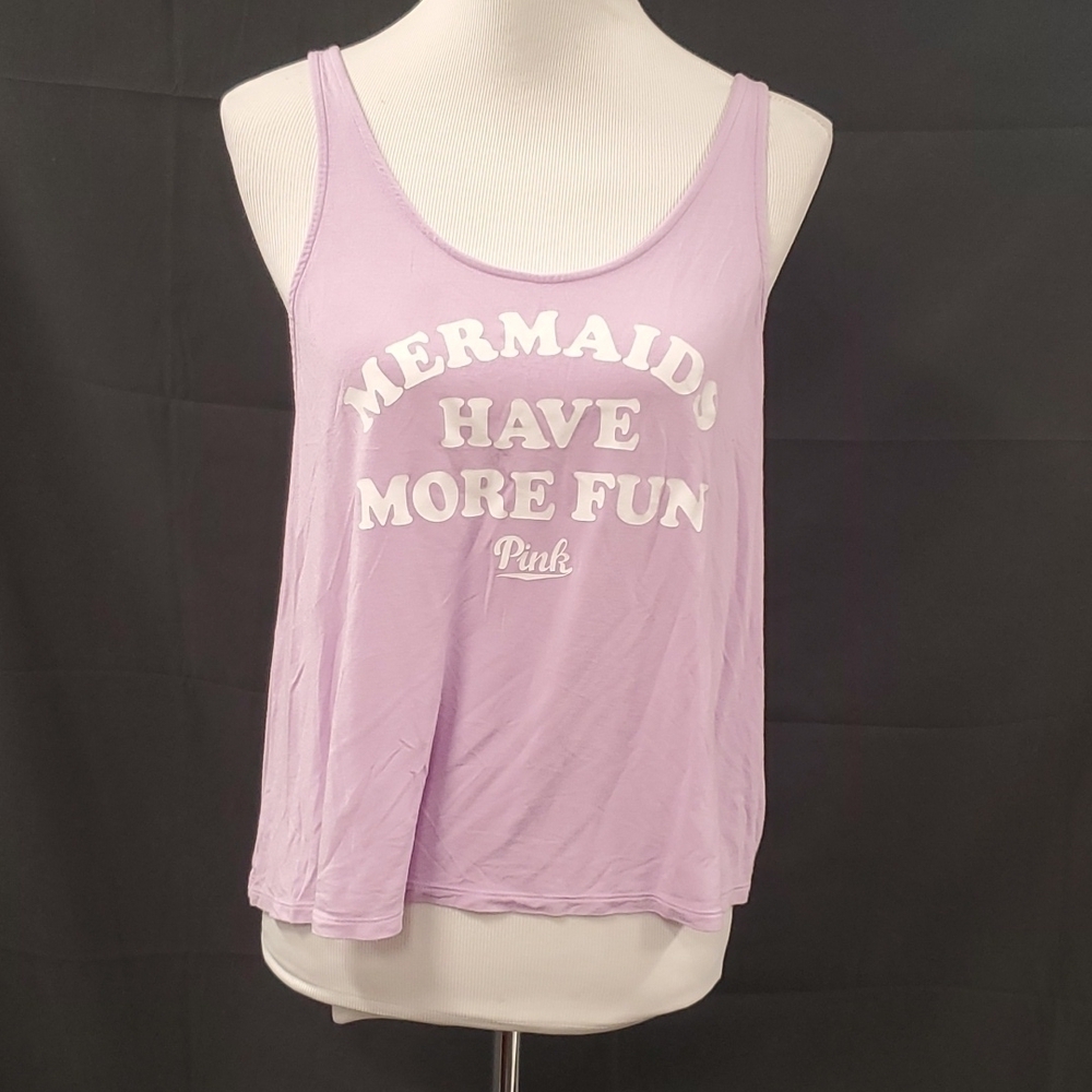 Pink "Mermaids" Tank SZ LG